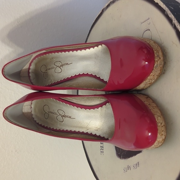 Red Jessica Simpson High Heels - Picture 3 of 12